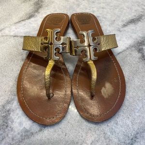 Gold Tory Burch Sandals